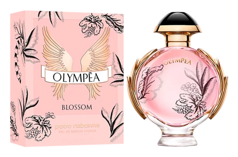 Frasco y caja de Olympéa Blossom