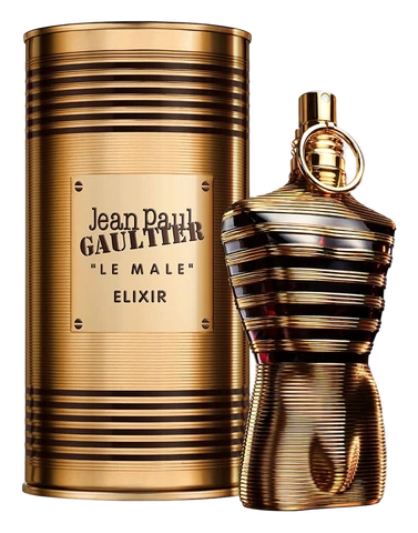 Frasco y caja de Le Male Elixir