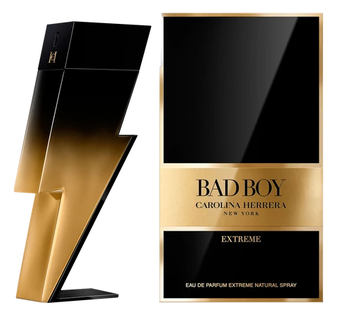 Frasco y caja de Bad Boy Extreme