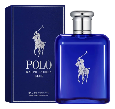 Frasco y caja de Polo Blue