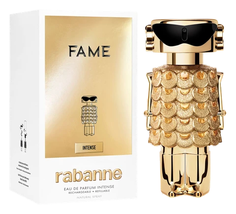 Frasco y caja de Fame Intense