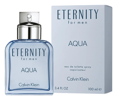 Frasco y caja de Eternity Aqua