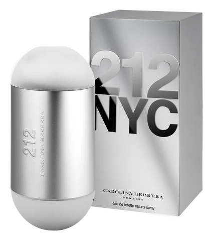Frasco y caja de 212 NYC