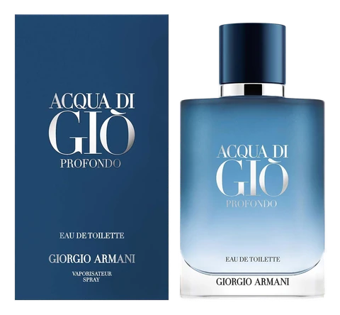 Frasco y caja de Acqua di Giò Profondo