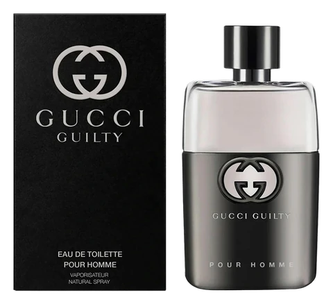 Frasco y caja de Guilty Pour Homme