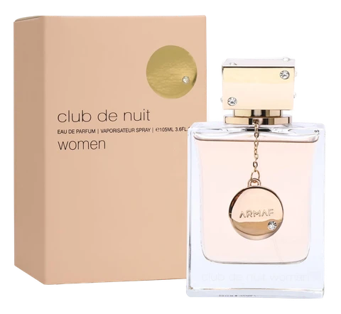 Frasco y caja de Club de Nuit Woman