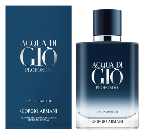 Frasco y caja de Acqua di Giò Profondo
